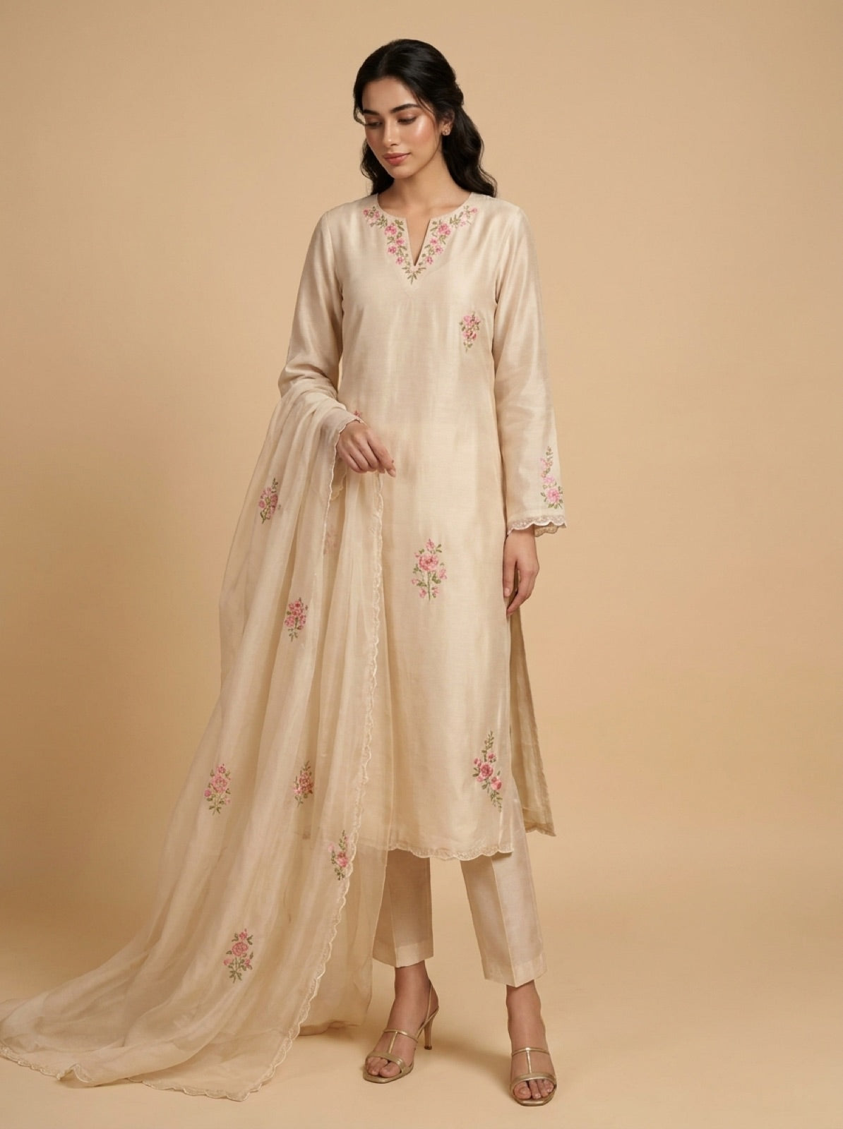 Sehar Chanderi Suit Set