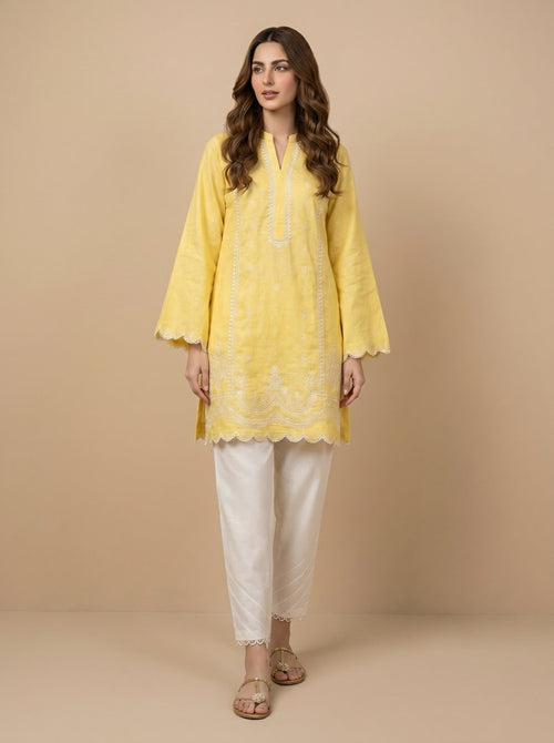 Chandni Lemon Kurta