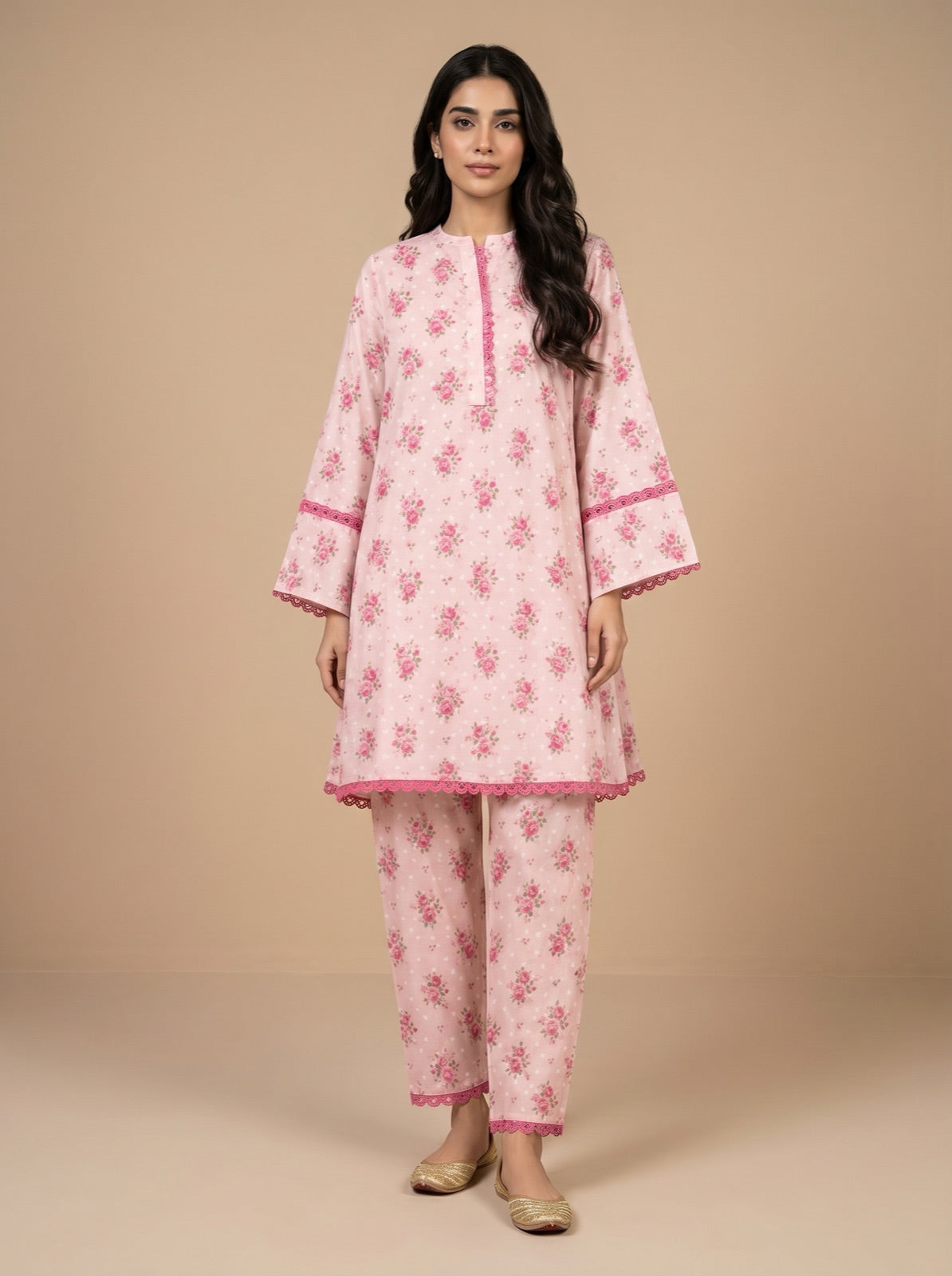 Gulmohar Blush Printed Suit