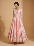 Gulposh Pink Floral Anarkali