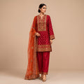 Shola Sindoor Suit Set