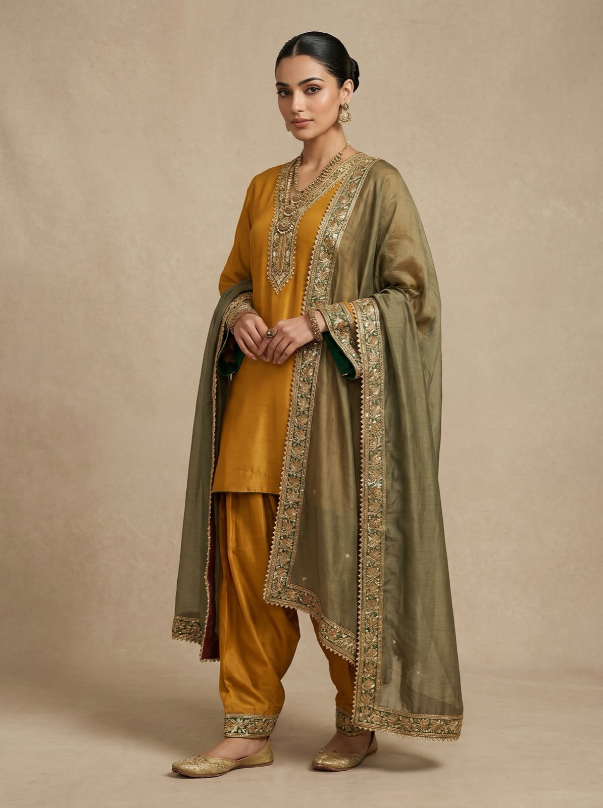 Zaitooni Olive Drape Set
